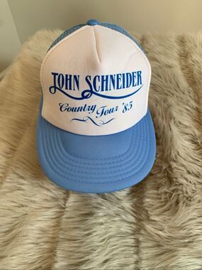 Vintage John Schneider Country Tour '85 Trucker Snapback Hat